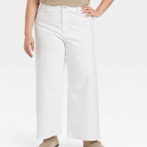 601 WOMENS SIZE 26 HI-RISE SAILOR WIDE LEG ANKLE JEANS BY UNIVERSAL THREAD - Picture 1 of 1